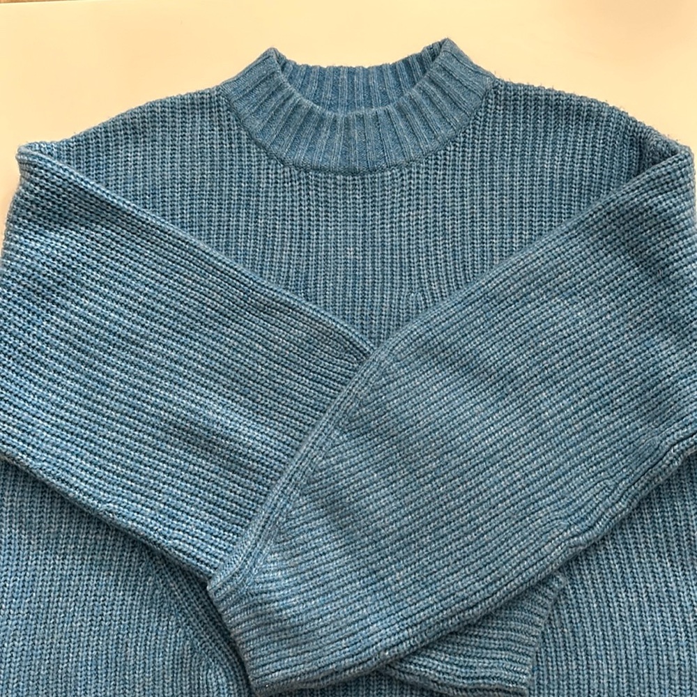 H&M Blue Boxy Sweater